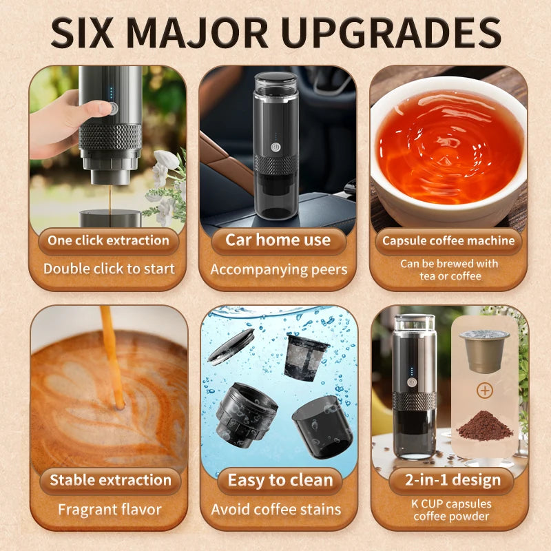 Ultimate Portable Coffee Maker: Brew Your Favorite Coffee Anywhere with Ease!