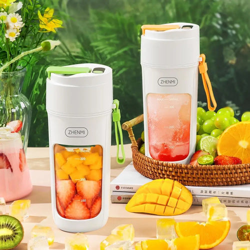 Blender Portable Zhenmi J5 Pro – 340ml | 10 Lames Inox & Affichage Batterie