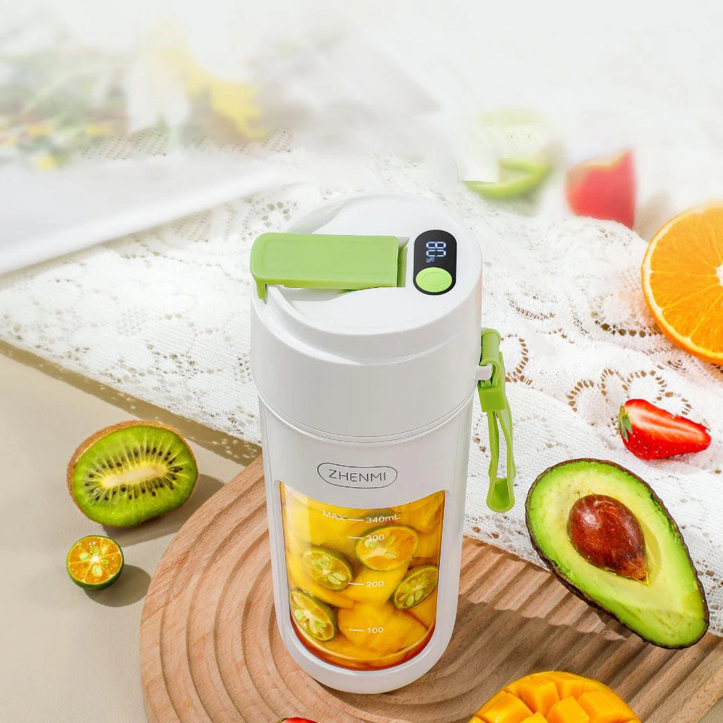 Blender Portable Zhenmi J5 Pro – 340ml | 10 Lames Inox & Affichage Batterie